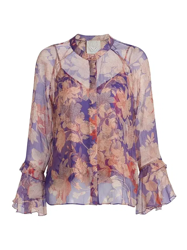 Johnny Was Women's Kiko Emerie Silk Blouse - Kiko