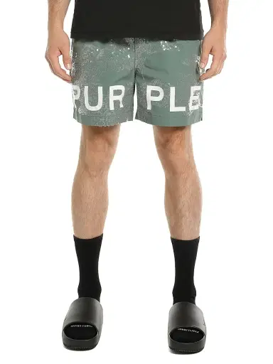 Purple Brand Men's All Around Shorts - Green | Thumbnail 1