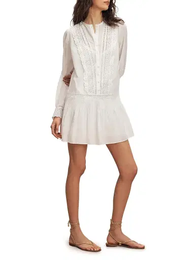 Veronica Beard Women's Marguerite Cotton-Blend Minidress | Thumbnail 2 Veronica Beard Women's Marguerite Cotton-Blend Minidress | Thumbnail 2