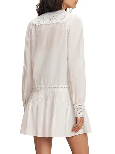 Veronica Beard Women's Marguerite Cotton-Blend Minidress | Thumbnail 4 Veronica Beard Women's Marguerite Cotton-Blend Minidress | Thumbnail 4