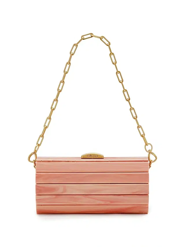 Women's Mini Rolie Polie Chain Strap Clutch - Rose Water