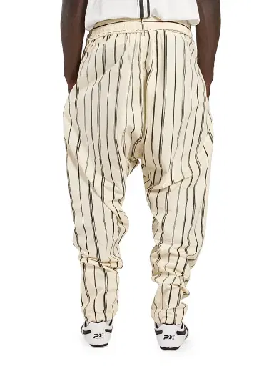 MORDECAI Men's Samurai-Style Striped Cotton Pants - Stripe Black White - Size XL | Thumbnail 3