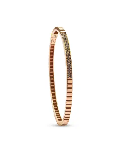 Chiarelli Milano Women's Riflessi 18K Rose Gold & 0.44 TCW Black Diamond Bangle - Rose Gold | Thumbnail 1 Chiarelli Milano Women's Riflessi 18K Rose Gold & 0.44 TCW Black Diamond Bangle - Rose Gold | Thumbnail 1
