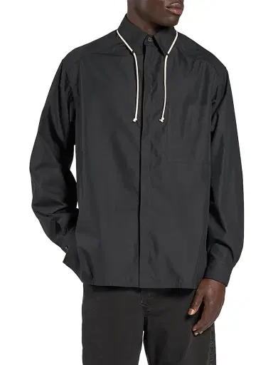 MORDECAI Men's Point Collar Corduroy Cotton-Blend Shirt - Black - Size XS | Thumbnail 1 MORDECAI Men's Point Collar Corduroy Cotton-Blend Shirt - Black - Size XS | Thumbnail 1