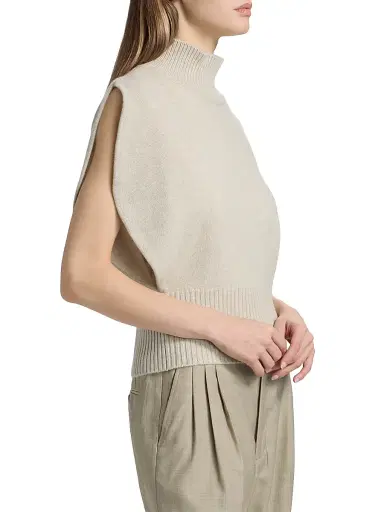 Lisa Yang Women's Zaya Cashmere Sleeveless Dolman Sweater | Thumbnail 4 Lisa Yang Women's Zaya Cashmere Sleeveless Dolman Sweater | Thumbnail 4
