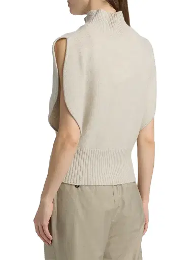 Lisa Yang Women's Zaya Cashmere Sleeveless Dolman Sweater | Thumbnail 5 Lisa Yang Women's Zaya Cashmere Sleeveless Dolman Sweater | Thumbnail 5