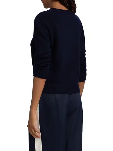 Lisa Yang Women's Mable Cashmere Crewneck Sweater - Navy - Size XS | Thumbnail 5 Lisa Yang Women's Mable Cashmere Crewneck Sweater - Navy - Size XS | Thumbnail 5