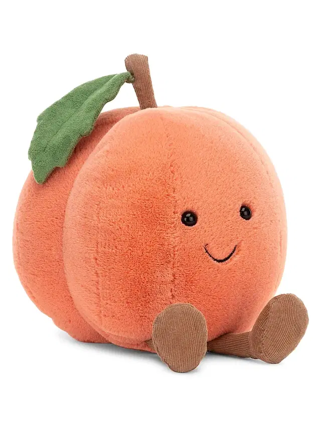 Jellycat Amuseable Peach Plush Toy - Peach