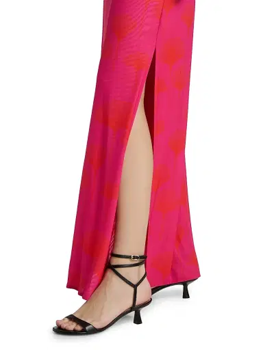 EYWASOULS MALIBU Women's Scarlet Side-Slit Maxi Dress - Fuchia Frenzy - Size Small | Thumbnail 6