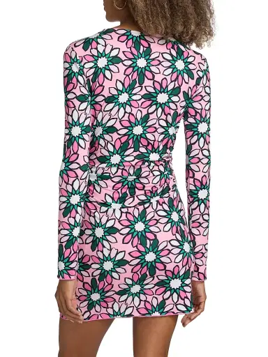 EYWASOULS MALIBU Women's Hazel Floral Jersey Crewneck Minidress - Meadow Margarita - Size XL | Thumbnail 5