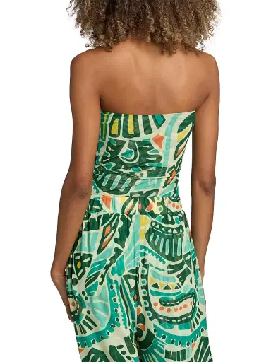 EYWASOULS MALIBU Women's Soleil Printed Bandeau One-Piece Swimsuit - Jungle Rhythm - Size XL | Thumbnail 5