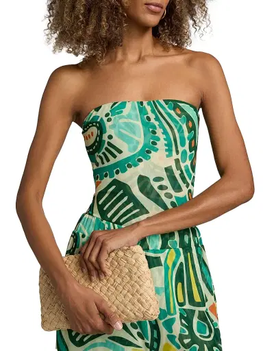 EYWASOULS MALIBU Women's Soleil Printed Bandeau One-Piece Swimsuit - Jungle Rhythm - Size XL | Thumbnail 7