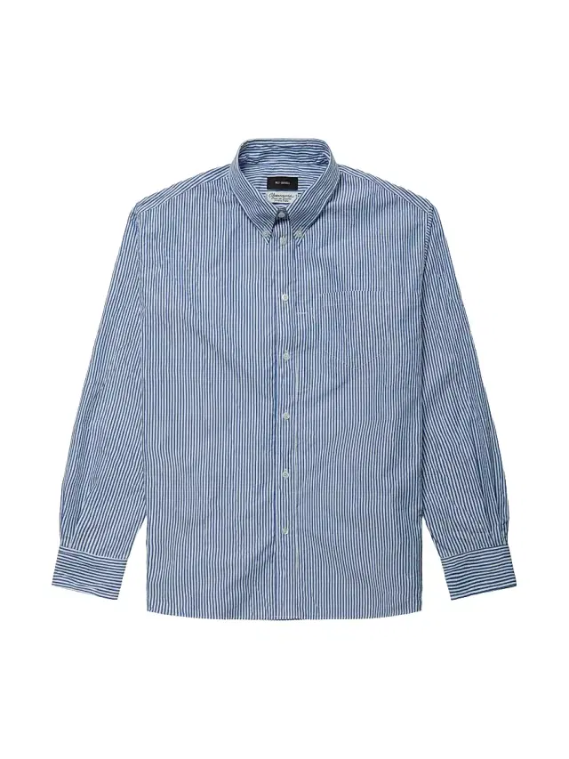 Willy Chavarria Men's Veterano Striped Cotton-Blend Shirt - Sail Blue Stripe