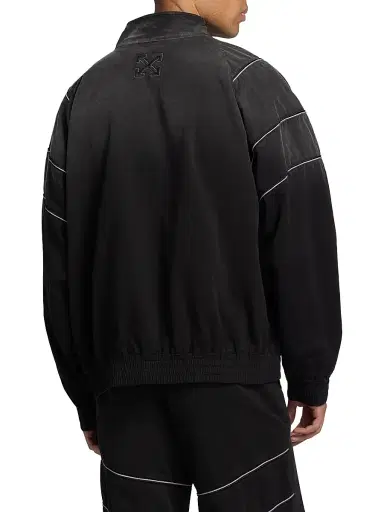 Off-White Men's Offline Cotton Track Jacket - Black - Size XXL | Thumbnail 5 Off-White Men's Offline Cotton Track Jacket - Black - Size XXL | Thumbnail 5