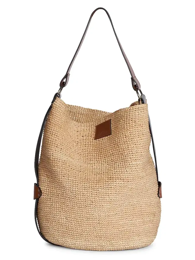 Women's Bayia Raffia Bucket Bag - Natural