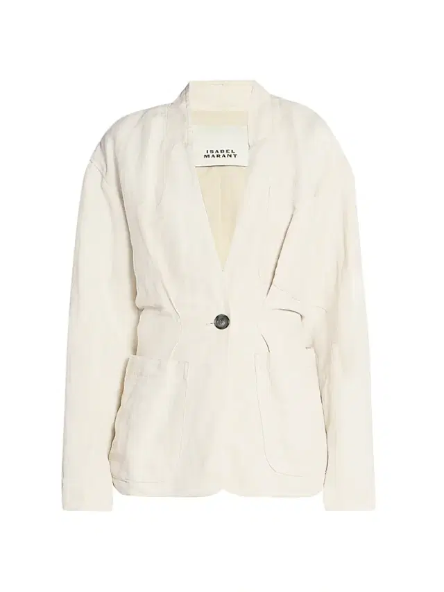 Isabel Marant Women's Soraya Linen-Silk Blazer - Ecru