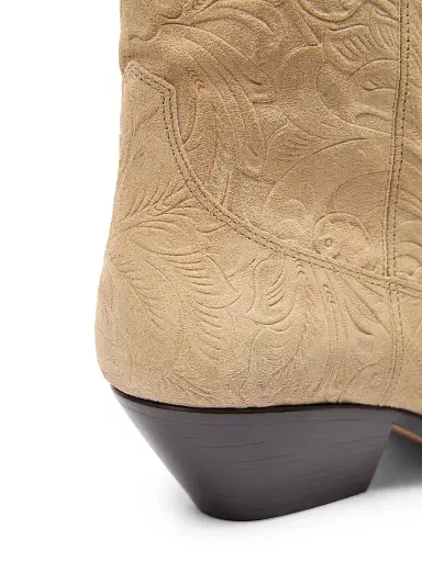 Isabel Marant Women's Duerto 40MM Suede Cowbody Boots - Desert | Thumbnail 7