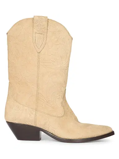 Isabel Marant Women's Duerto 40MM Suede Cowbody Boots - Desert | Thumbnail 1