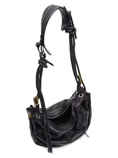 Isabel Marant Women's Medium Maia Leather Shoulder Bag - Black | Thumbnail 3 Isabel Marant Women's Medium Maia Leather Shoulder Bag - Black | Thumbnail 3