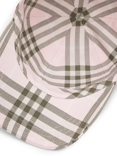 Burberry Women's Classic Check Baseball Cap - Mallow Pink Ip Check | Thumbnail 3