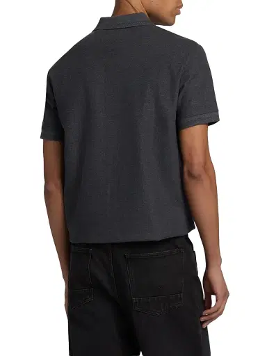 Burberry Men's Eddie EKD Cotton Polo Shirt - Charcoal Melange - Size XL | Thumbnail 5 Burberry Men's Eddie EKD Cotton Polo Shirt - Charcoal Melange - Size XL | Thumbnail 5