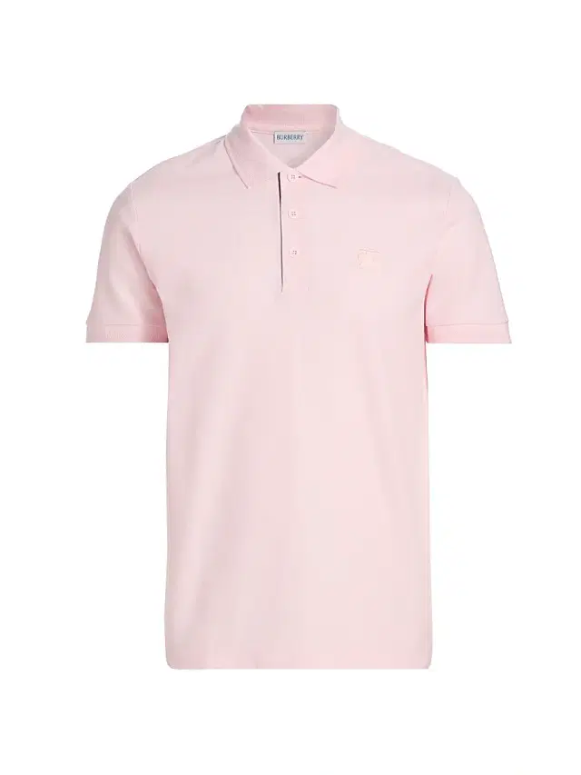 Burberry Men's Eddie EKD Cotton Polo Shirt - Mallow Pink