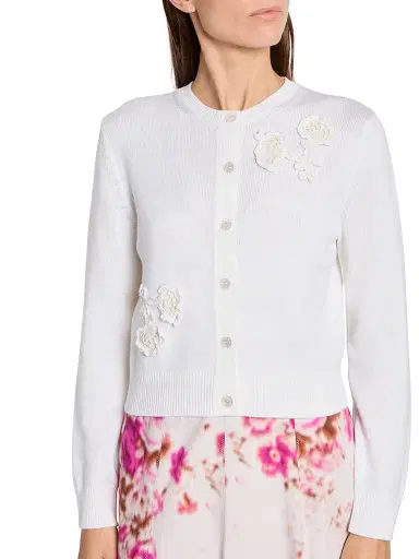 Erdem Women's Appliqué Merino Wool Cardigan | Thumbnail 6 Erdem Women's Appliqué Merino Wool Cardigan | Thumbnail 6