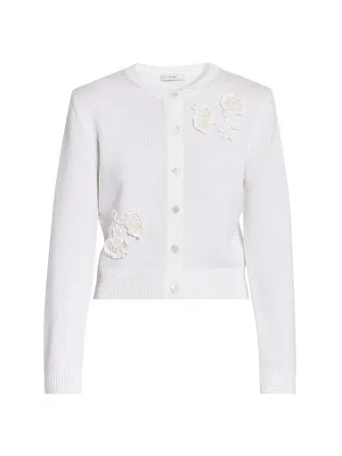 Erdem Women's Appliqué Merino Wool Cardigan | Thumbnail 1 Erdem Women's Appliqué Merino Wool Cardigan | Thumbnail 1