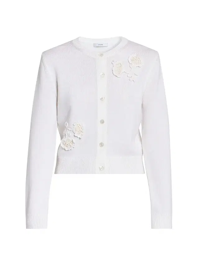 Women's Appliqué Merino Wool Cardigan -