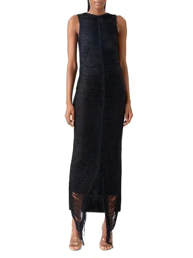 Akris Women's Draped Fringed Silk Midi-Skirt | Thumbnail 2 Akris Women's Draped Fringed Silk Midi-Skirt | Thumbnail 2