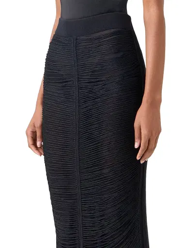 Akris Women's Draped Fringed Silk Midi-Skirt | Thumbnail 6 Akris Women's Draped Fringed Silk Midi-Skirt | Thumbnail 6