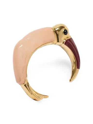 Chloé Women's Multicolored Bird Bangle - Multicolor Pink | Thumbnail 1 Chloé Women's Multicolored Bird Bangle - Multicolor Pink | Thumbnail 1