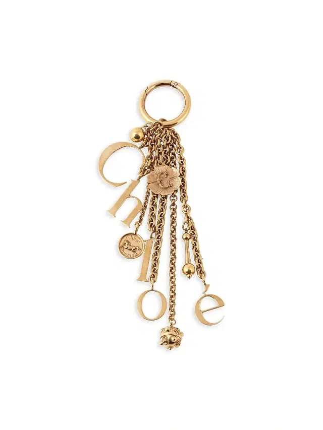 Chloé Women's Symbols Key Ring - Golden Brown