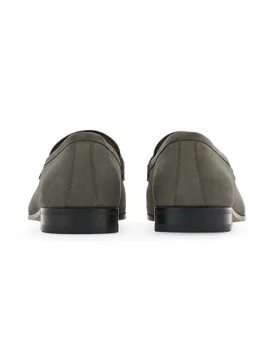 Ferragamo Men's Balty Suede Gancini Loafers | Thumbnail 3 Ferragamo Men's Balty Suede Gancini Loafers | Thumbnail 3