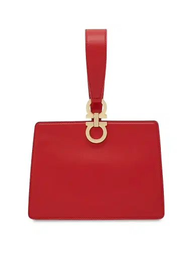 Ferragamo Women's Double Gancio Leather Wristlet Clutch | Thumbnail 1 Ferragamo Women's Double Gancio Leather Wristlet Clutch | Thumbnail 1