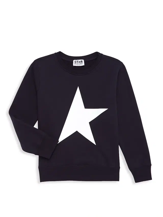 Golden Goose Little Boy's & Boy's Star Graphic Crewneck Sweatshirt - Dark Blue