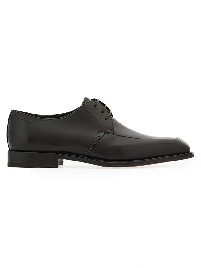 Men's Trenton Leather Derby Shoes - Moro