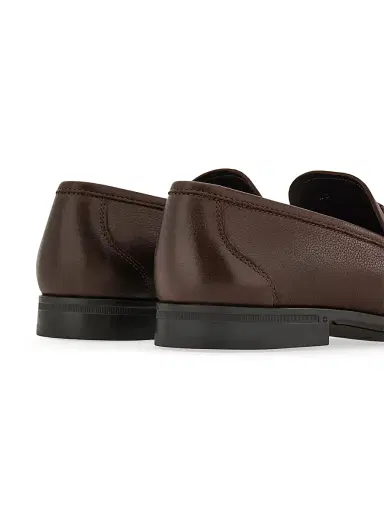 FERRAGAMO Men's Caspian Braided-Strap Leather Loafers - Nero | Thumbnail 5 FERRAGAMO Men's Caspian Braided-Strap Leather Loafers - Nero | Thumbnail 5
