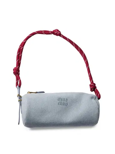 Miu Miu Women's Gabardine Pouch - Yellow | Thumbnail 5 Miu Miu Women's Gabardine Pouch - Yellow | Thumbnail 5