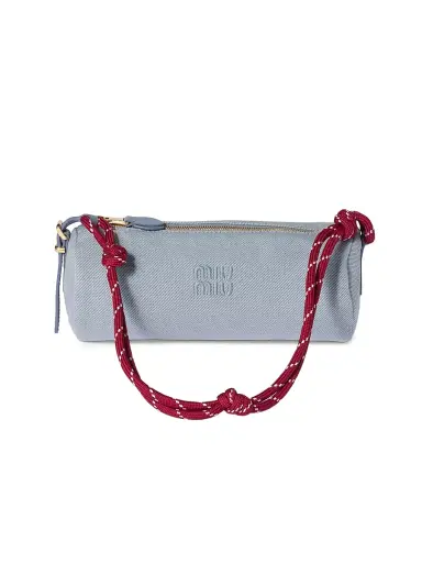 Miu Miu Women's Gabardine Pouch - Yellow | Thumbnail 1 Miu Miu Women's Gabardine Pouch - Yellow | Thumbnail 1