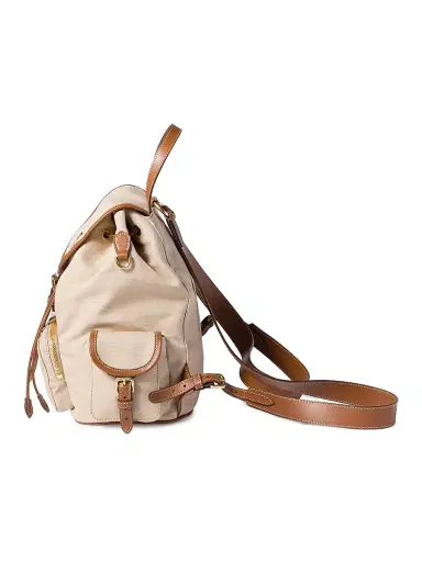 Miu Miu Women's Canvas and Leather Backpack | Thumbnail 4