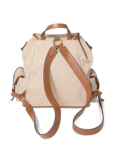 Miu Miu Women's Canvas and Leather Backpack | Thumbnail 5