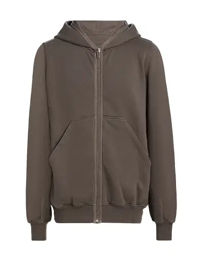 DRKSHDW by Rick Owens Men's Felpa Jumbo Gimp Cotton Full-Zip Hoodie - Dust - Size XXL | Thumbnail 1