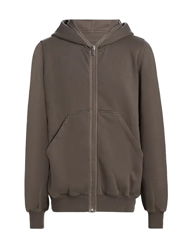 DRKSHDW by Rick Owens Men's Felpa Jumbo Gimp Cotton Full-Zip Hoodie - Dust