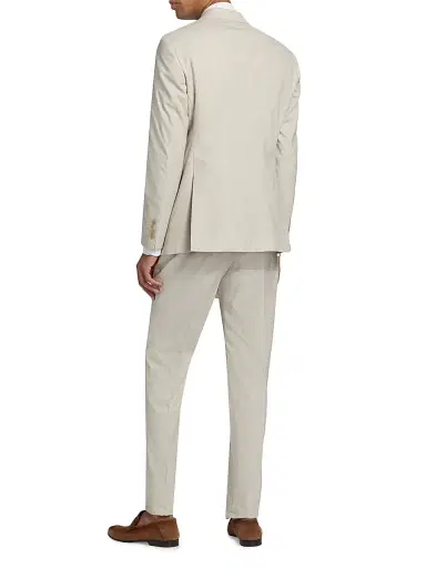Emporio Armani Men's Wool-Cotton-Silk Single-Breasted Summer Suit | Thumbnail 5 Emporio Armani Men's Wool-Cotton-Silk Single-Breasted Summer Suit | Thumbnail 5