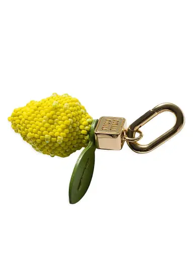 Miu Miu Women's Leather, Beads and Metal Micro Trick Charm - Yellow | Thumbnail 2 Miu Miu Women's Leather, Beads and Metal Micro Trick Charm - Yellow | Thumbnail 2