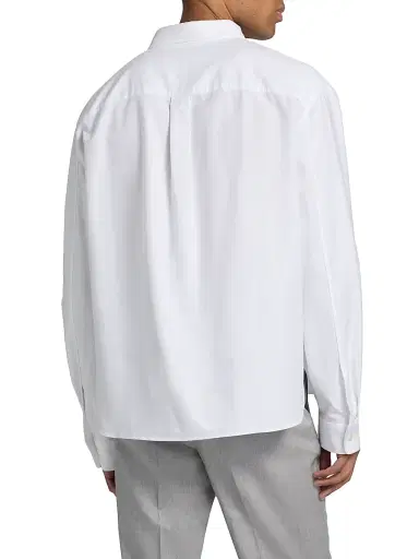 Marni Men's Embroidered Cotton Oxford Shirt - Lily White | Thumbnail 5 Marni Men's Embroidered Cotton Oxford Shirt - Lily White | Thumbnail 5