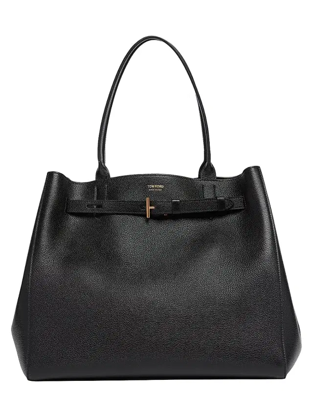 TOM FORD Women's Audrey  Leather Tote Bag - Black