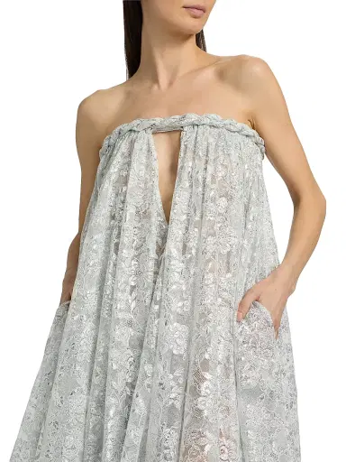 Zimmermann Women's Carousel Metallic Twist Gown - Silver | Thumbnail 6 Zimmermann Women's Carousel Metallic Twist Gown - Silver | Thumbnail 6