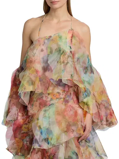 Zimmermann Women's Luna Fanned Camisole - Spliced Floral | Thumbnail 3 Zimmermann Women's Luna Fanned Camisole - Spliced Floral | Thumbnail 3